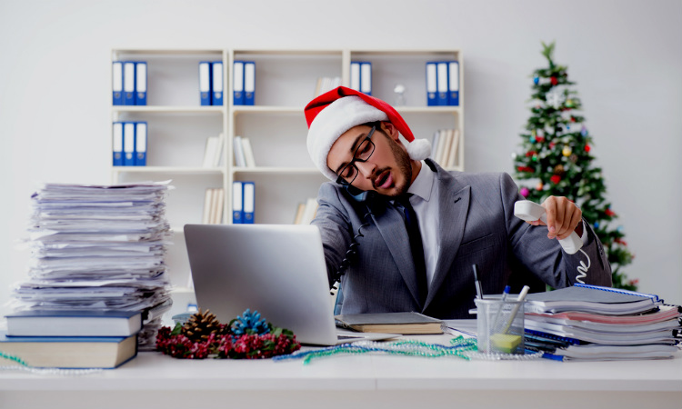 Organiza tu trabajo antes de la fecha de Navidad